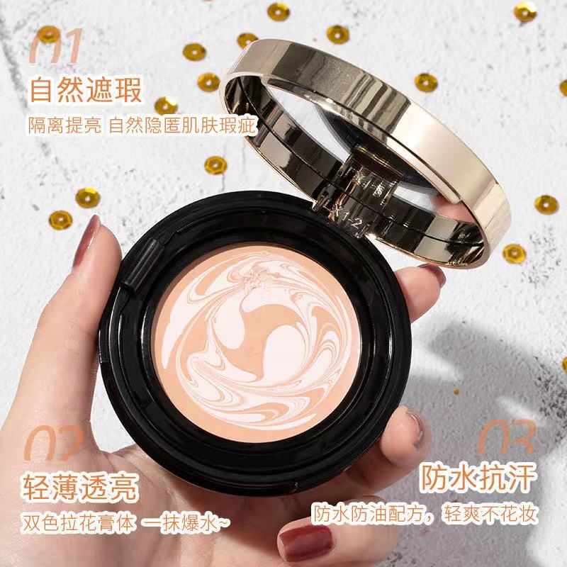 French water explosion water air cushion powder gel cream foundation water moisturizing concealer facial spots waterproof oil control moisturizing