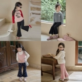 Детские осенние штаны-клёш, универсальные штаны для отдыха, детская одежда