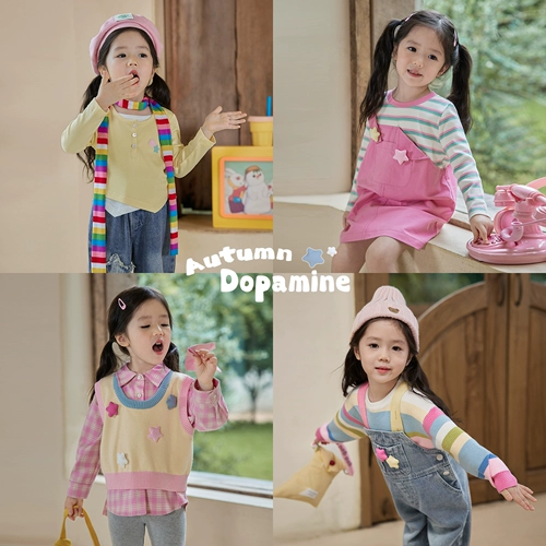 Детский комплект, жилет, куртка, осенний, в западном стиле