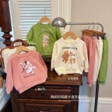 Детская демисезонная толстовка, спортивный детский комплект, в западном стиле