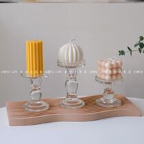 Candlelight Dinner Atmosphere Arrangement Atmosphere Feeling Candlestick Wax Special High-end Net Red New French Retro Wedding Japanese
