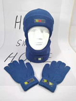 Cold-proof scarf warm hat fire three-piece winter cold-proof hat thickened neck sleeve training training gloves