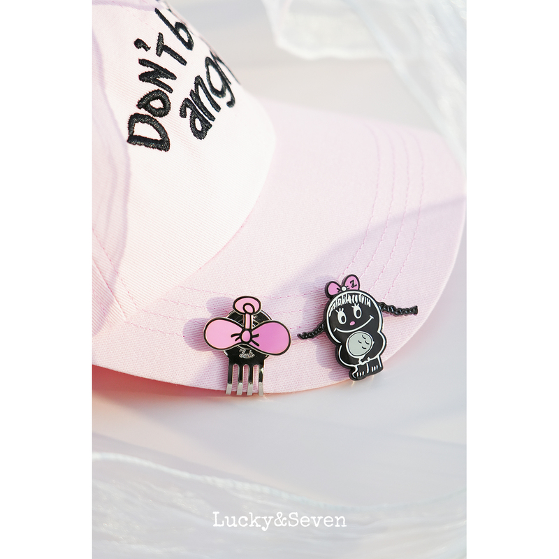 Luckyseven Black Girl Mark Metal Gift Box Golf Magnetic Hat Clip Green Ball Marker Stylish and Unique