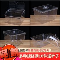 Halogen shows box shows acrylic box food stand commercial transparent trunk selling chicken paw sauce