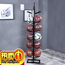 Mobile football rack placement rack football rack childrens iron basketball rack creative basketball storage rack display rack