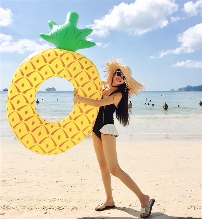 Phao cứu sinh người lớn dễ thương lưới màu đỏ tình yêu vòng bơi dành cho người lớn nước bơm hơi gắn kết vỉ dưới cánh tay vòng nổi hàng nổi - Cao su nổi