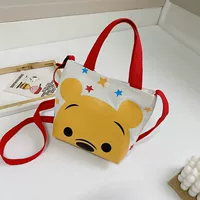 Желтая сумка, с медвежатами