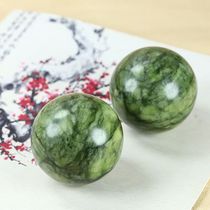 Medicine King Stone Jade Handball Handheld Fitness Sports Unisex Healthy Green Elderly Massage Finger Elderly