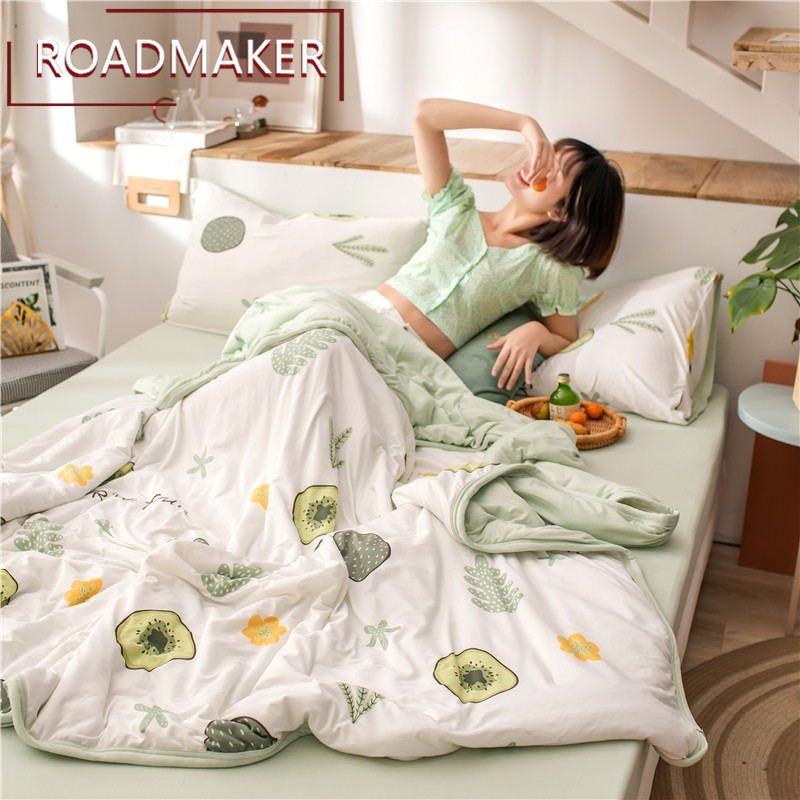 Rodemeico's pro-skinned sleeping A class knit cotton summer cool by summer thin air conditioning by children's four sets of summer quilt