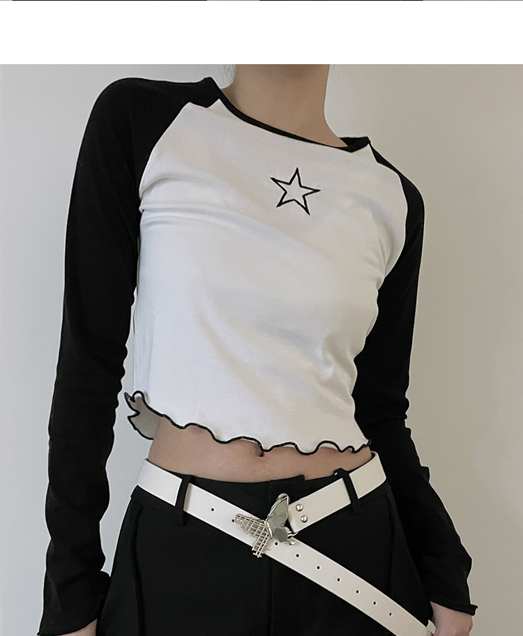 Gürtel Damen New Trim Butterfly Schwarz Vielseitiger Gürtel Jeansgürtel_voghion.com