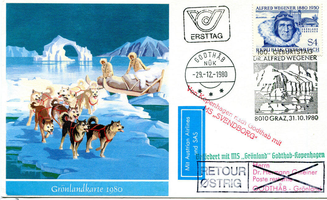 In the early 1980s, postcards were sent abroad.