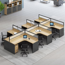 Desk simple modern 2 4 6 people screen desk desk office furniture staff table and chair combination staff table