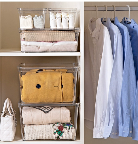 Прозрачный пластиковый ящик для хранения, игрушка, коробка для хранения, увеличенная толщина