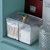 Ватные палочки, ватные диски, настольная коробка для хранения, пылезащитный туалетный столик, прозрачные хлопковые салфетки, косметическая акриловая помада