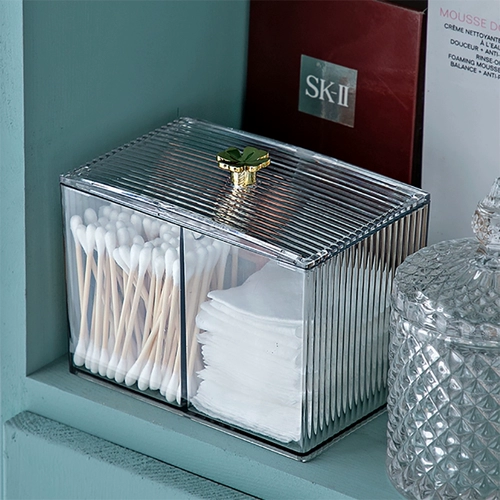 Ватные палочки, ватные диски, настольная коробка для хранения, пылезащитный туалетный столик, прозрачные хлопковые салфетки, косметическая акриловая помада