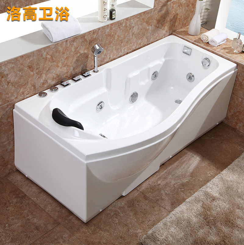 Sanna Acrylic Bathtub Freestanding Small Household Massage Surfing Bathtub Constant Temperature Bathtub 207