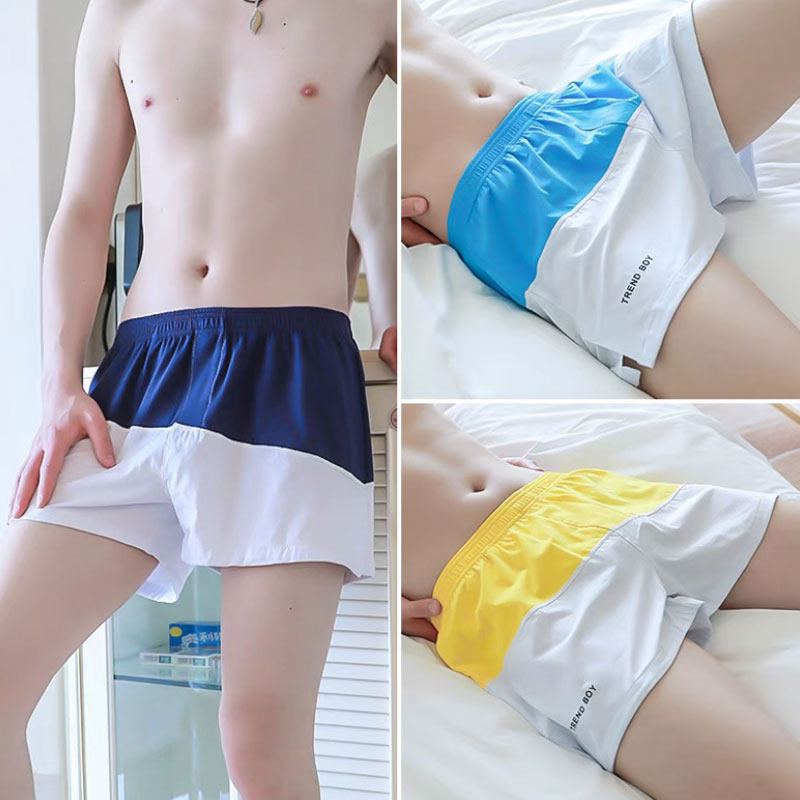 Men's underwear loose version men's boxers cotton breathable boxers comfortable sports trendy youth large size arrow pants