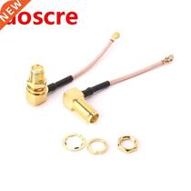 5pcs SMA Female Right Angle To Ufl IPX IPEX RF Coaxial Adapt