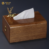 Walnuts Solid Wood Light Lavish Paper Towels Box Napkin Boxes Modern Creative Home Living Room Tea Table Hem Cramps Paper