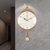 Nordic simple clock wall clock living room modern silent home clock European style personality fashion creative wall clock