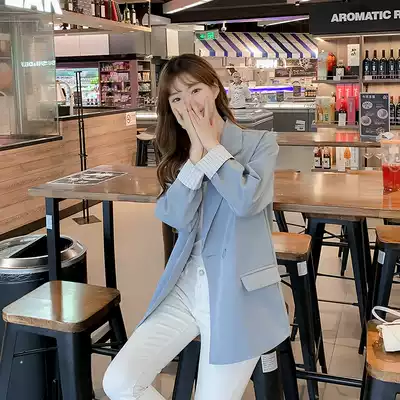 Korean suit jacket Women summer 2021 New Net red suit women's jacket casual small Man design sense minority