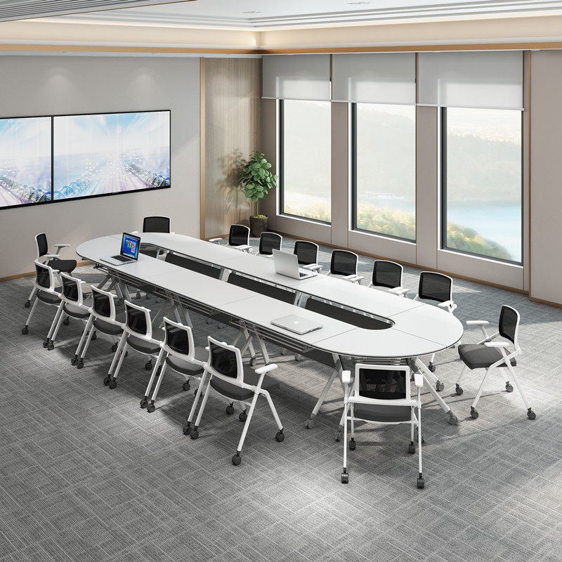 Removable splicing conference table long table training institution desk chair combination folding table training desk desk desk desk desk