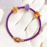 Браслет с одной бусиной, стальная проволка, корона с бусинами ручной работы, 3D, со снежинками, «сделай сам»