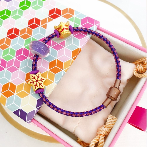 Браслет с одной бусиной, стальная проволка, корона с бусинами ручной работы, 3D, со снежинками, DIY