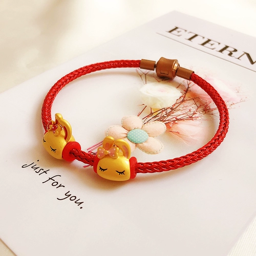 Кролик, браслет с одной бусиной с бусинами, аксессуар ручной работы, «сделай сам»