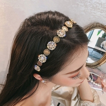 Korean hair hoop women wash their faces wild retro French out super Fairy Hong Kong limelight hoop women sweet simple wild hair accessories