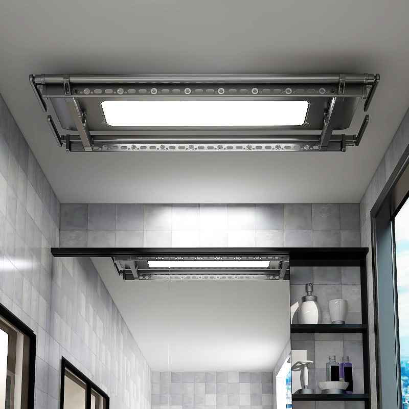 Xiaomi Lot Ultrathin Invisible Electric Clotheshorse Intelligent Balcony Automatic Lifting Home Flush Mounted Small Balcony Rack