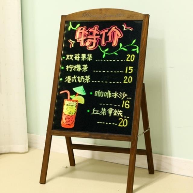 Beauty salon hair salon handwriting board embroidery shop convenience store menu display board billboard glowing blackboard bar