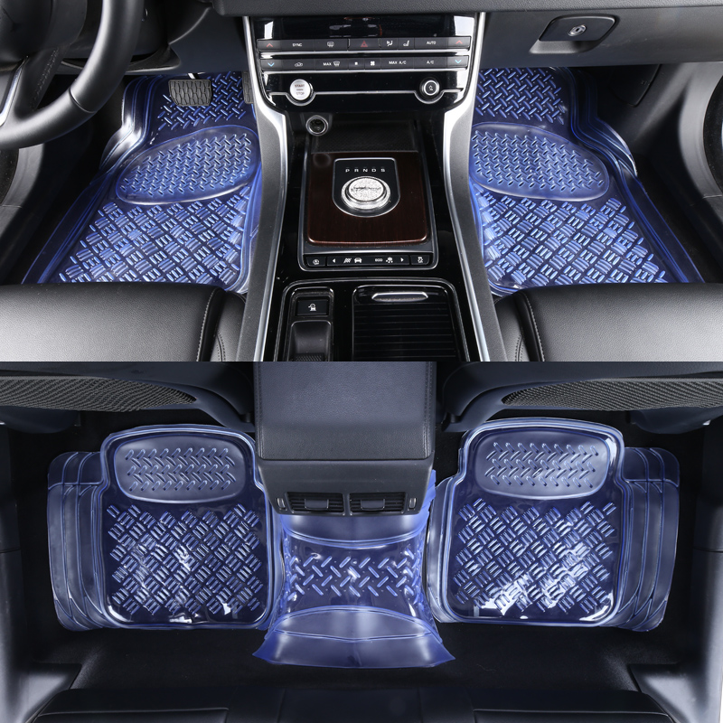 Smart Universal Car Floor Mats Mud Waterproof Transparent Soft Rubber Vehicle Floor Mats Easy Wash Hybrid Transparent Floor Mats