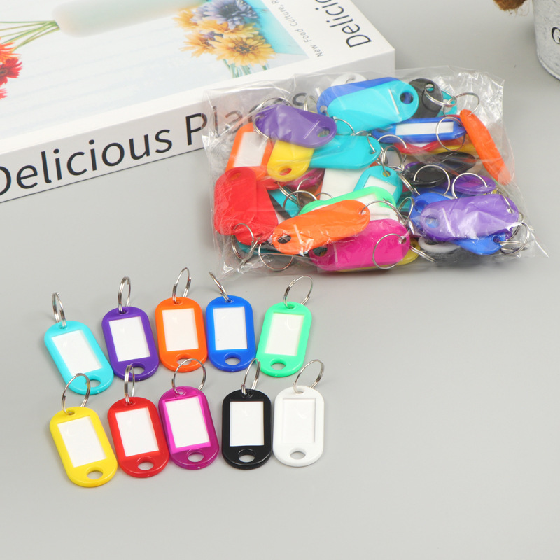 Key Storage Cabinet Number Plate Keychain Small Waterproof Key Tag Hotel Key Ring Label Thickened USB Drive