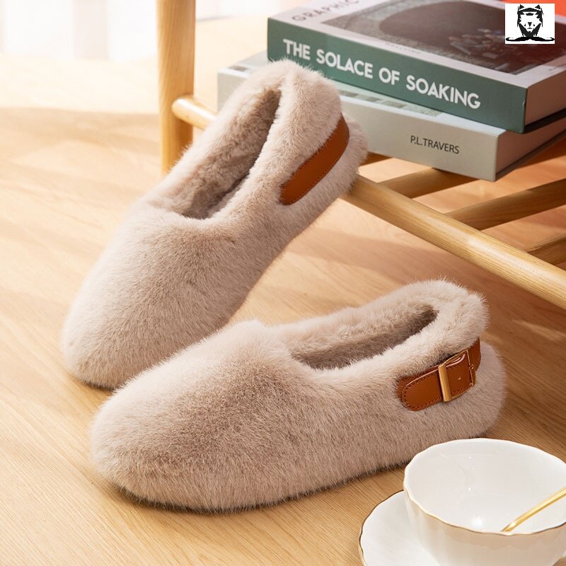 Cotton shoes women's winter outerwear cold-resistant and warm fashion style cotton slippers cute plush ins bag with princess style