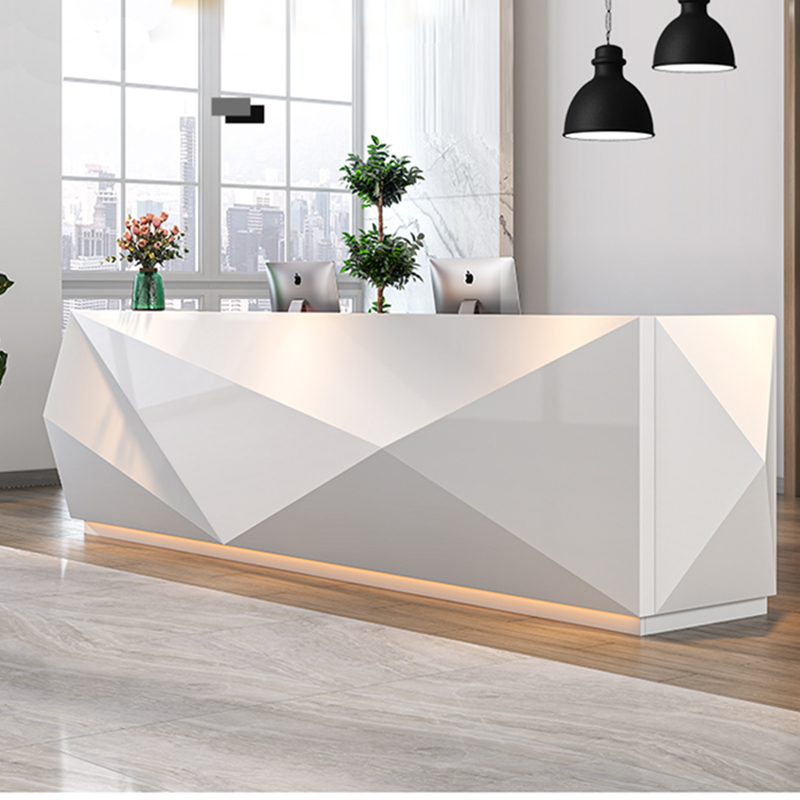 Company Fashion Roast Lacquer Front Desk Profiled Cashier Institution Consulting Anchor Podcast Storefront Guide Purchase and Sales Department Reception Desk-Taobao