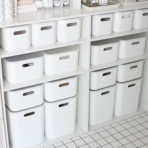 Японская настольная пластиковая коробка для хранения, ящик для хранения