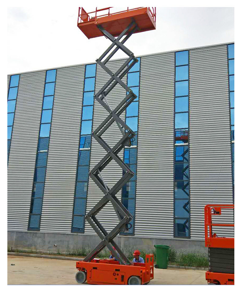 Fully Self-Propelled Scissor Lift Small Electric Adjustable Platform Movable Electric Hydraulic Aerial Work Vehicle