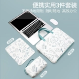 Apple, lenovo, asus, ноутбук, мультяшная вместительная и большая совместимая сумка через плечо, вкладыш, защитный чехол, 14 дюймов, macbook pro, pro13, 6 дюймовый