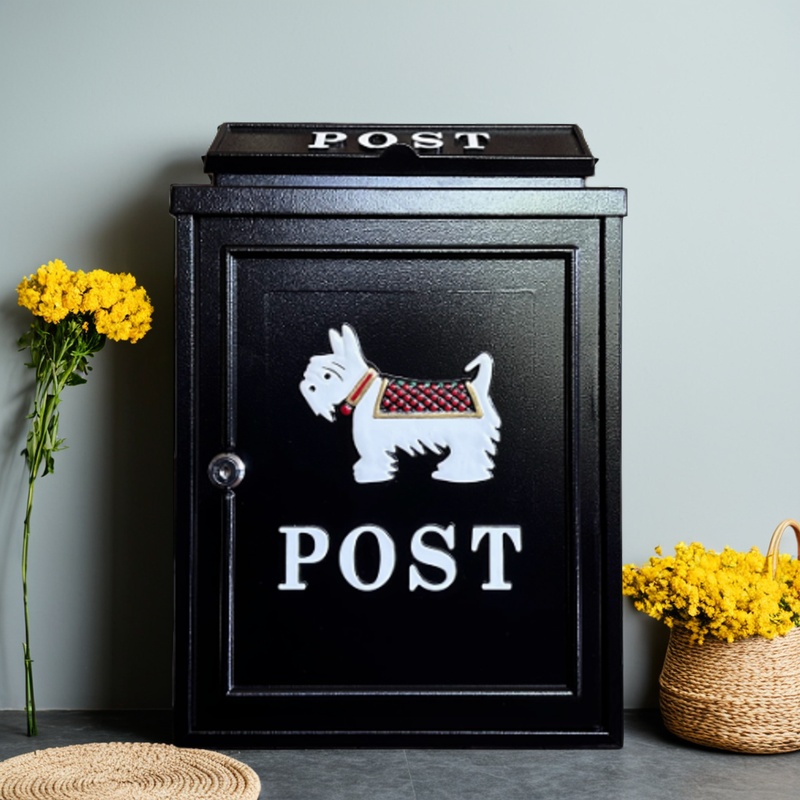 ヨーロッパ風のヴィラ屋外メールボックス壁掛け式田舎風メールボックス屋外ドアクリエイティブ防雨メールボックスパスワードロック