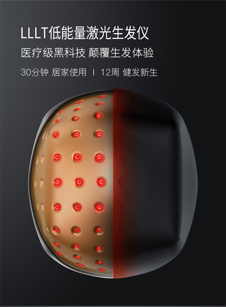 拯救脱发 日本CosBeauty 可思美 LLLT低能量激光生发仪 生发帽 双重优惠折后¥1999包邮