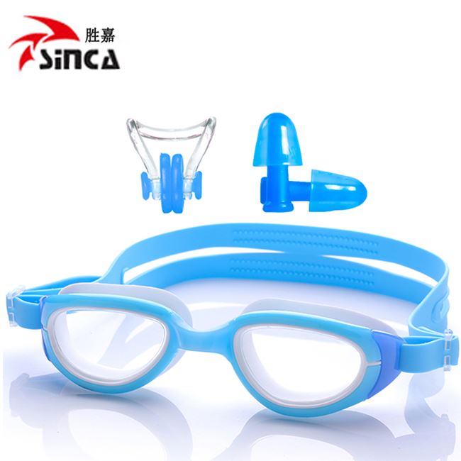 Kính cô gái không thấm nước Kính trẻ em chuyên nghiệp chống sương mù HD cậu bé và bộ mũ bơi trẻ em - Goggles