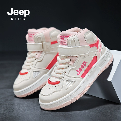 Jeep, детская спортивная обувь, нескользящие высокие кроссовки для мальчиков, мягкая подошва