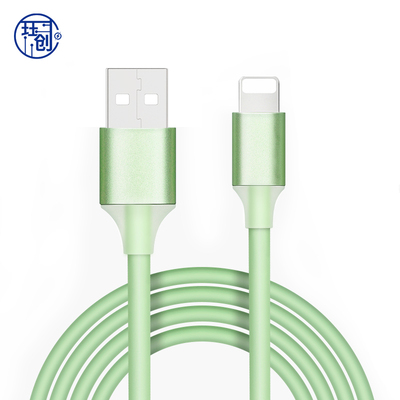 珏创苹果数据线适用iphone5/6/s/x/r/7/8/plus/11ipad12平板液态软胶快充闪充冲单头车载1米手机充电器线