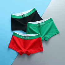 3 handsome T underwear les pure cotton flat angle pants wide side big code sports breathable shorts four-corner triangular pants head student