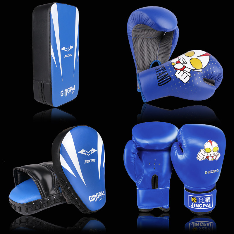 3-13 years old children's boxing gloves for boys and girls entertainment Ultraman gloves for toddlers exercise boxing sanda professional use