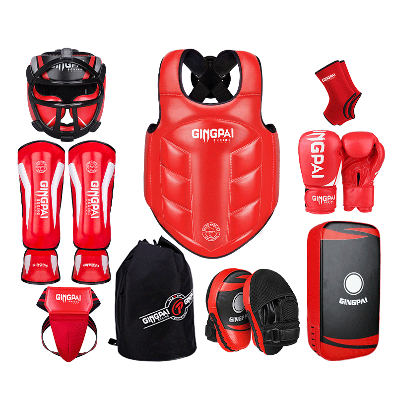 Children's Sanda Protective Gear Full Set of Fighting Muay Thai Boxing Training