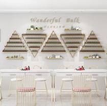 Triangle Separator Mechia Shelf Wall-mounted Display Rack Hanging Wall Hair Salon Shelves Storage Wall-mounted up Shops Bay