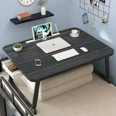 Bed small table computer Lazy desk foldable window student dormitory raised movable learning table artifact