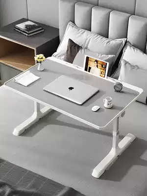 Adjustable computer desk Bed small table Folding desk Notebook lazy table Bay window Simple desk Home small dormitory Student bedroom sitting small table board Learning bed side table